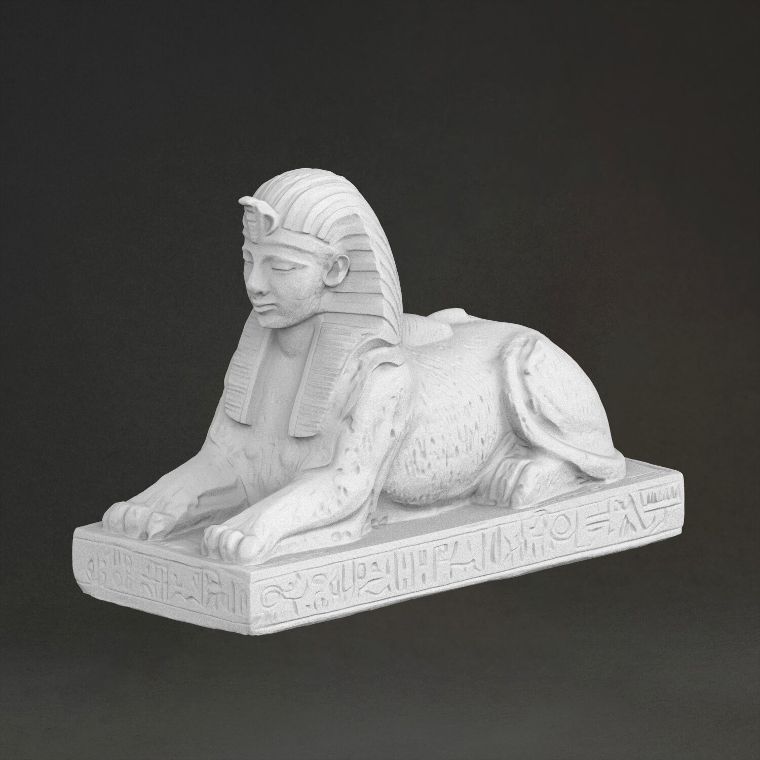 3D Printing Resin - Sfenks heykeli, 3D baskılı reçine, el