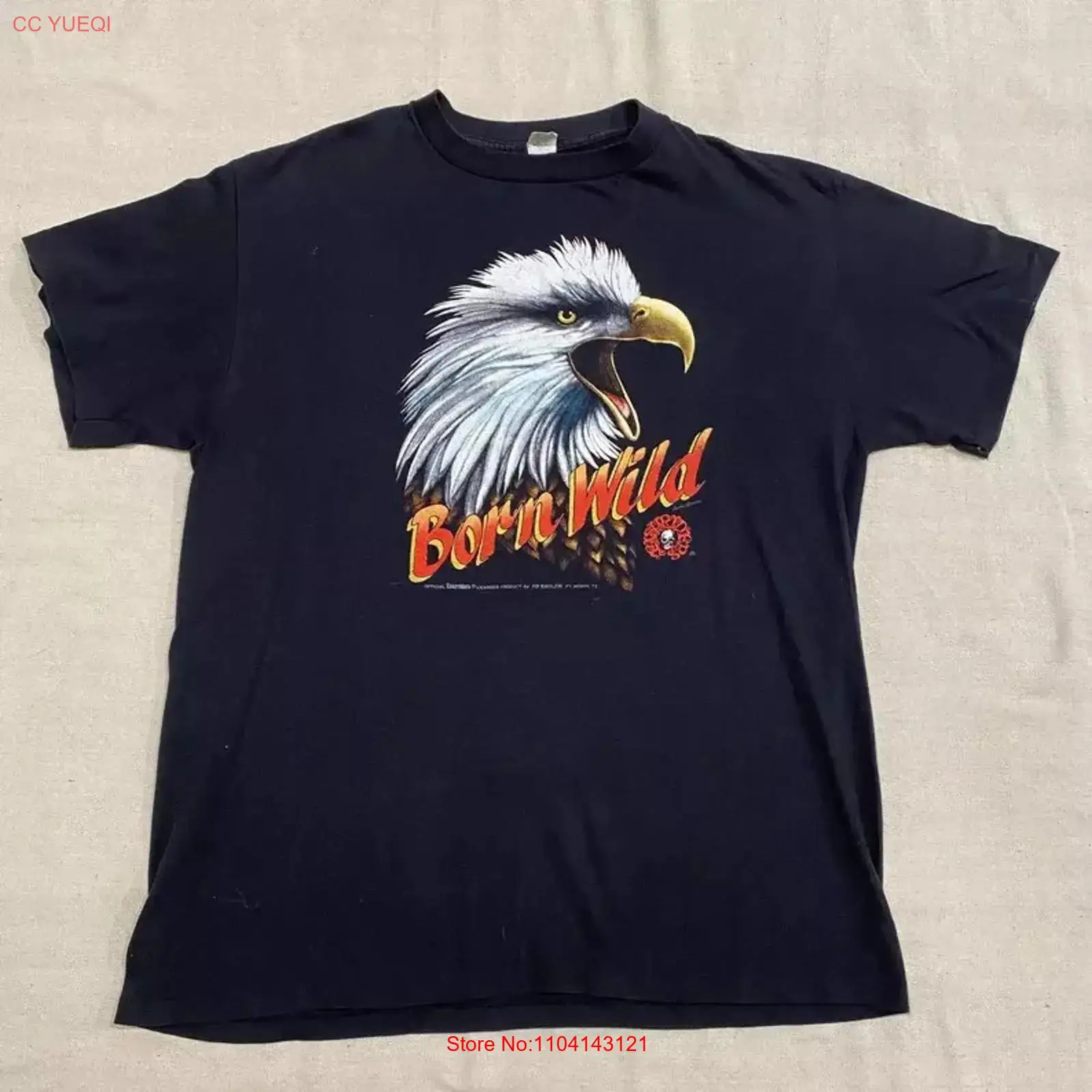 3D Printing Eagle - Vintage 80'ler 3D Amblemli Born Wild