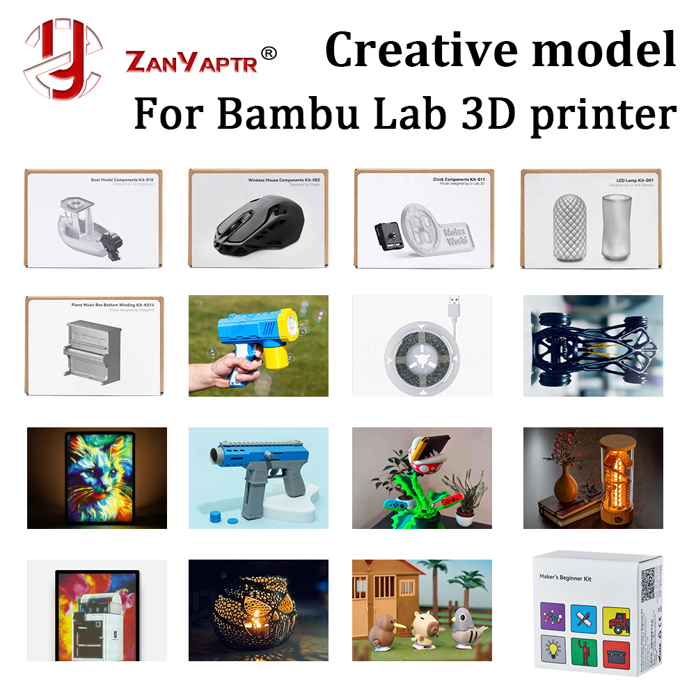 3D Printing Process - Bambu Lab DIY Yaratıcı Model Bileşenleri