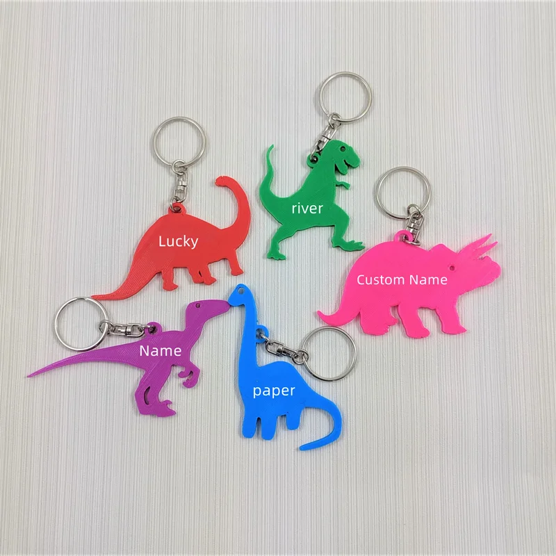 3D Printing Ideas - Özel İsimli Anahtarlıklar 3D Baskılı Dinozor