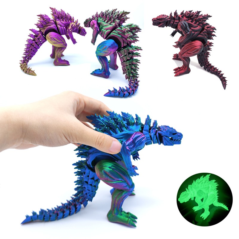 3D Printing Drawing - 3D Baskı Kas Dinozor Aksiyon Figürü
