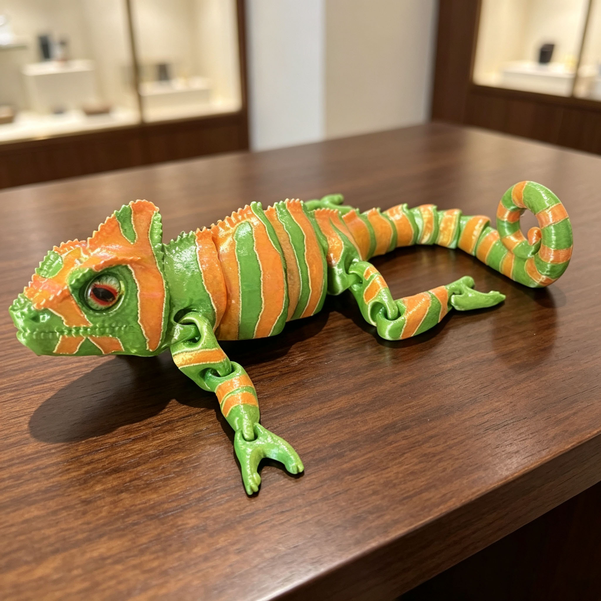 3D Printing Lizard - Hareketli Eklemli 3D Baskılı Bukalemun Kertenkele