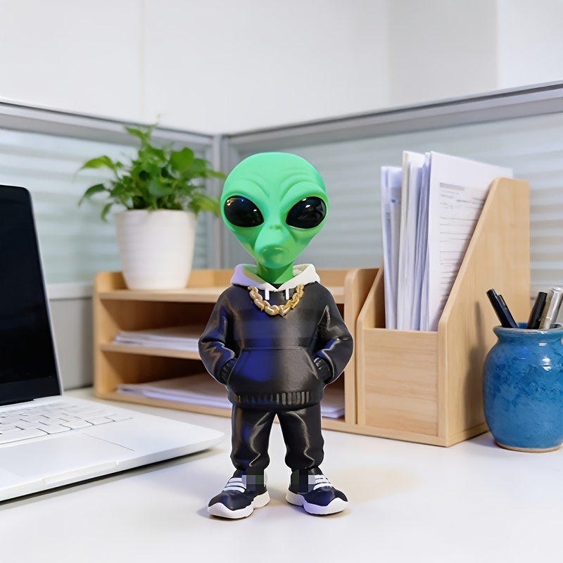 3D Printing Ideas - 1 Parça Cepli Tasarımlı Yeşil Uzaylı