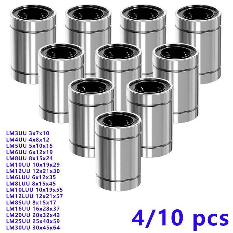 3D Printing Guide - 4/10 adet LM8UU LM10UU LM16UU LM12UU