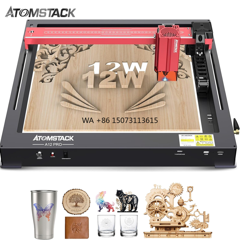 Atomstack A12 X12 Pro 50W Wifi - 3D Printing Laser Cutting incelemesi ve fiyatı