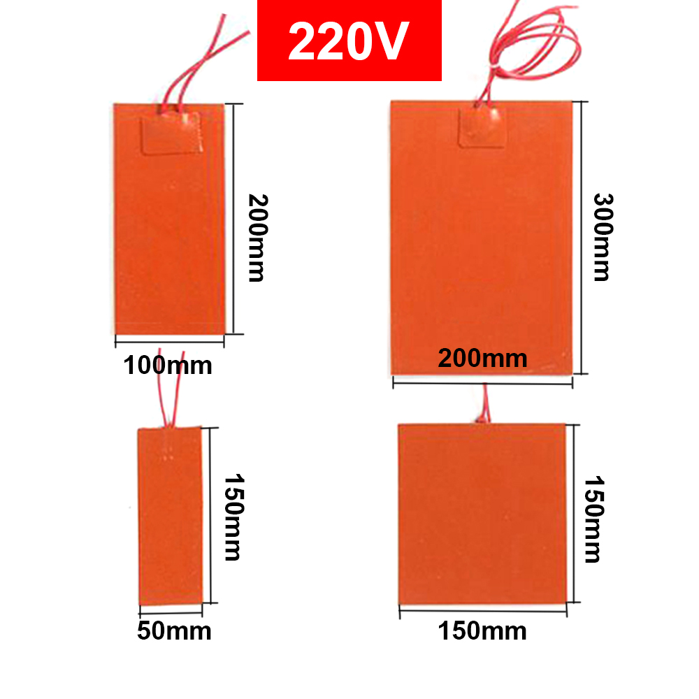 12V 220V silikon kauçuk isıtma - 3D Printing Guide incelemesi ve fiyatı
