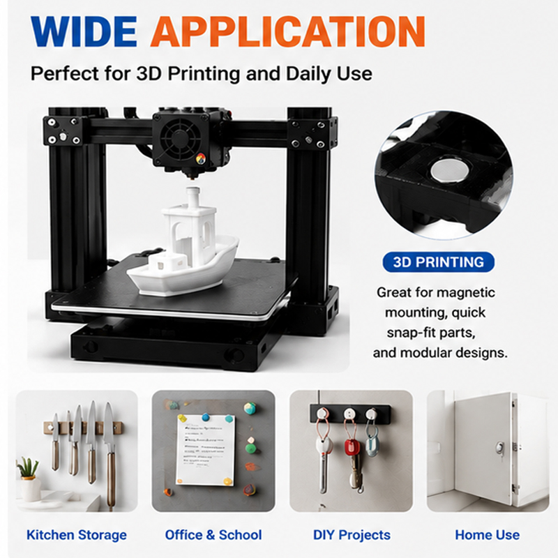 200 adet/kutu 3D Baskı Mıknatı - 3D Printing Process incelemesi ve fiyatı