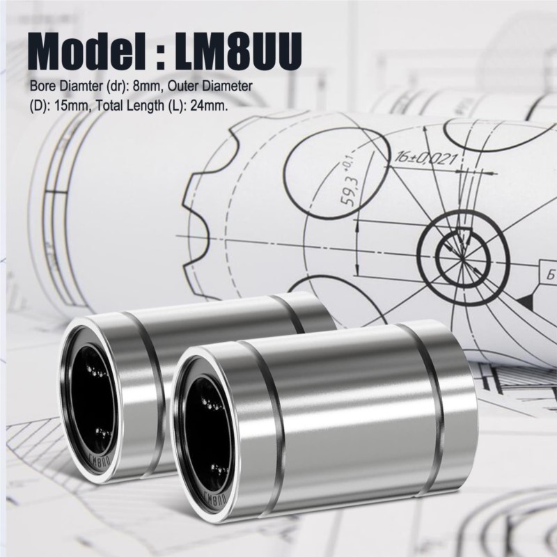 4/10 adet LM8UU LM10UU LM16UU  - 3D Printing Guide incelemesi ve fiyatı